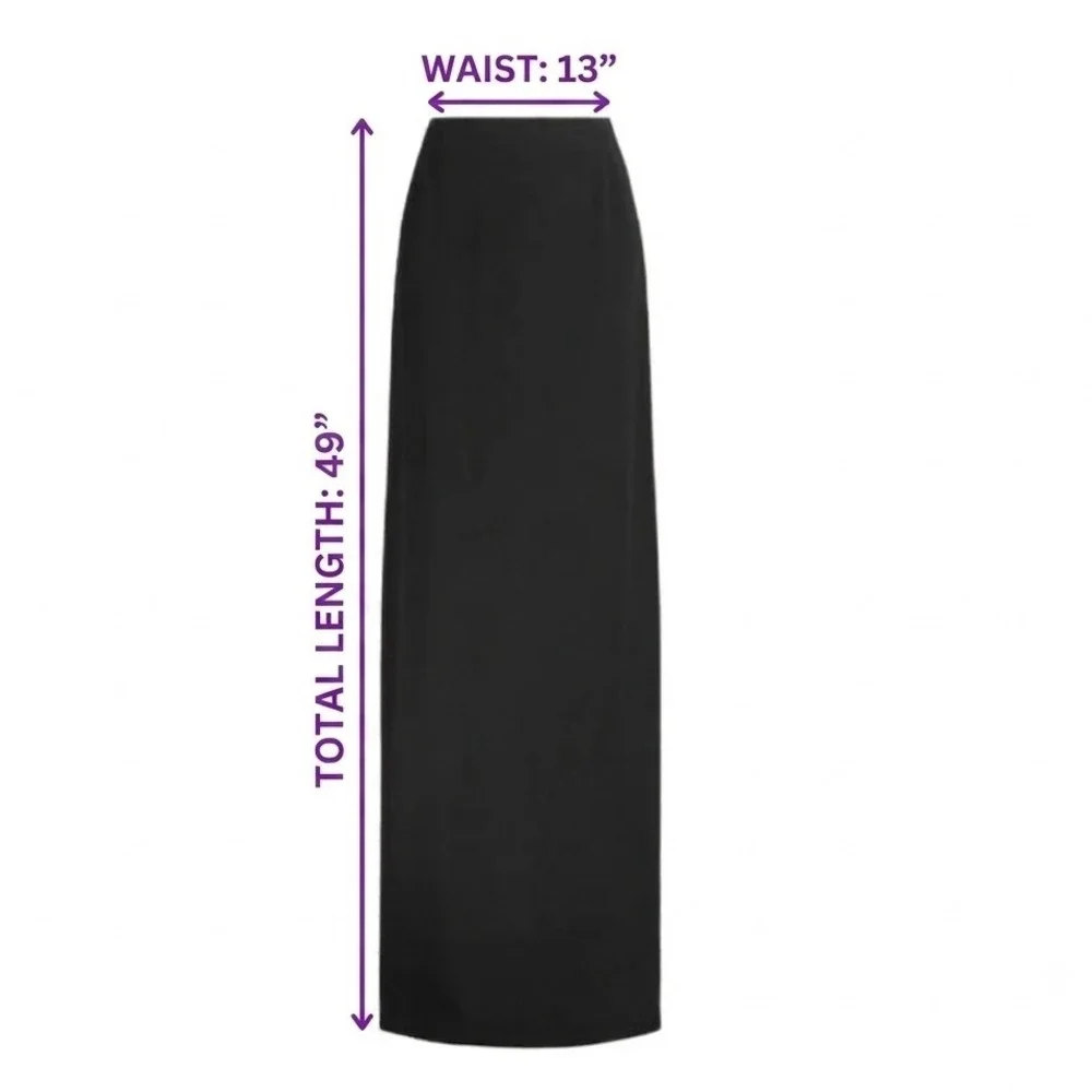 Ralph Lauren Collection Wool-Cashmere Column Maxi Skirt Size 2 NWT